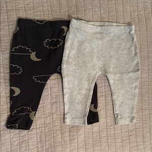 Baby Casual Bottoms/Leggings - Black and Gray